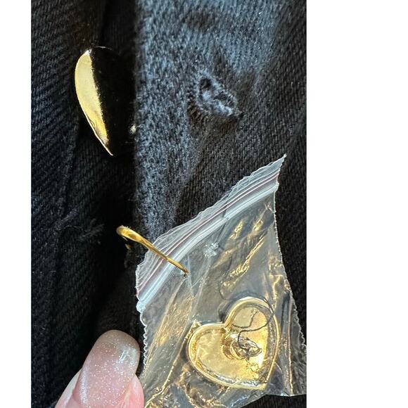 Reformation Cynthia Gold Button High Rise Straight Jeans Size 24 NWT - Picture 13 of 14